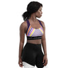 Pippa Purple - Longline Sports Bra - Retro RES·Q