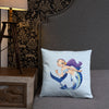 Rescue Siren Echo Square Pillow (Artist: Kellee Riley)