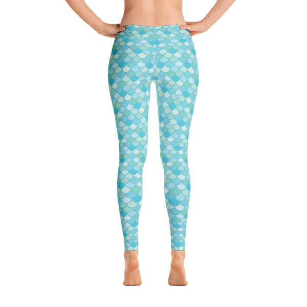 Nim Aqua - Classic Mermaid Scales Leggings - Adult