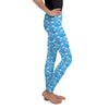 Echo Navy Blue - Classic Mermaid Scales Leggings - Youth
