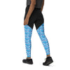 Echo Navy Blue - Sports Leggings