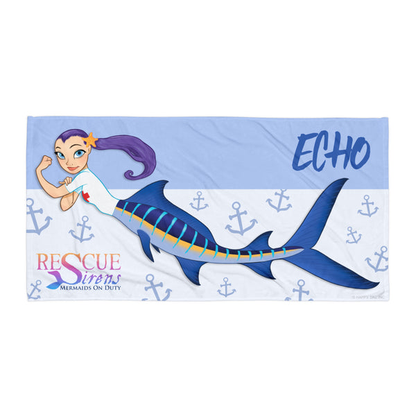 Rescue Siren Echo Towel (Artist: Chris Sanders)