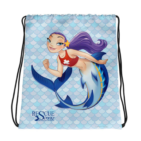 Rescue Siren Echo Drawstring Bag (Artist: Kellee Riley)