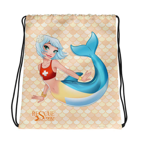 Rescue Siren Maris Drawstring Bag (Artist: Kellee Riley)