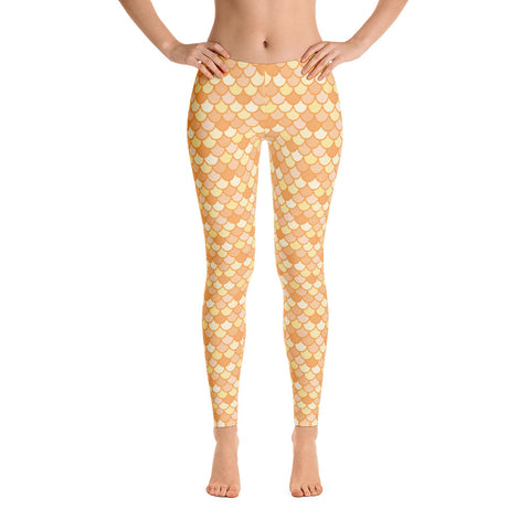 Maris Gold - Classic Mermaid Scales Leggings - Adult