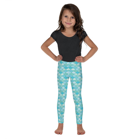 Nim Aqua - Classic Mermaid Scales Leggings - Kids'