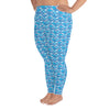 Echo Navy Blue - Classic Mermaid Scales Leggings - MerCurvy