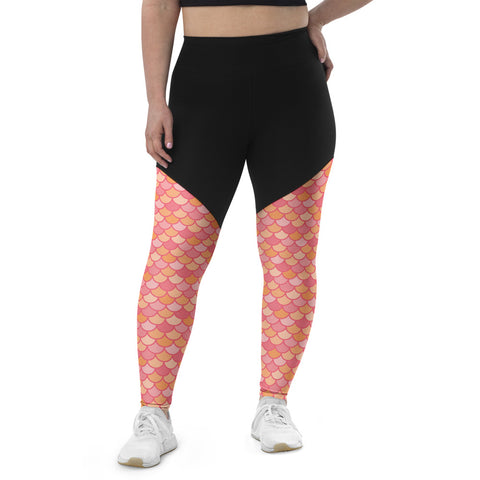 Kelby Coral - Sports Leggings