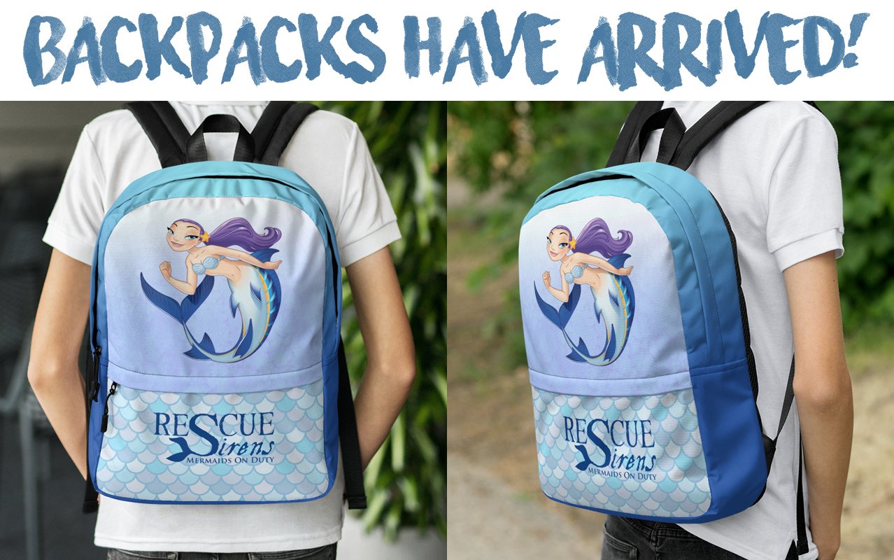 Choose your "Rescue Sirens: Mermaids On Duty" backpack